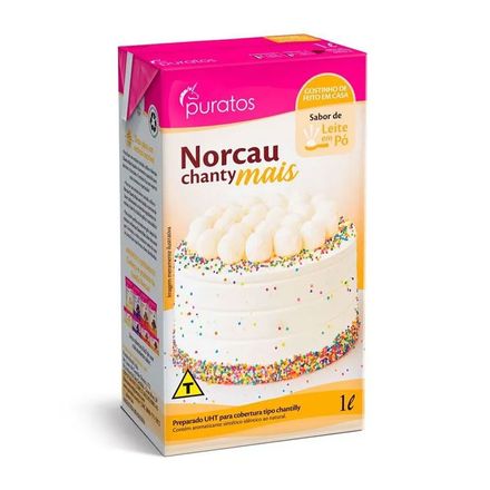 Creme de Chantilly Chanty Mais Norcau Sabor Leite em Pó 1L PURATOS