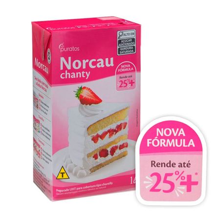 Creme de Chantilly Norcau Chanty 1 Litro PURATOS