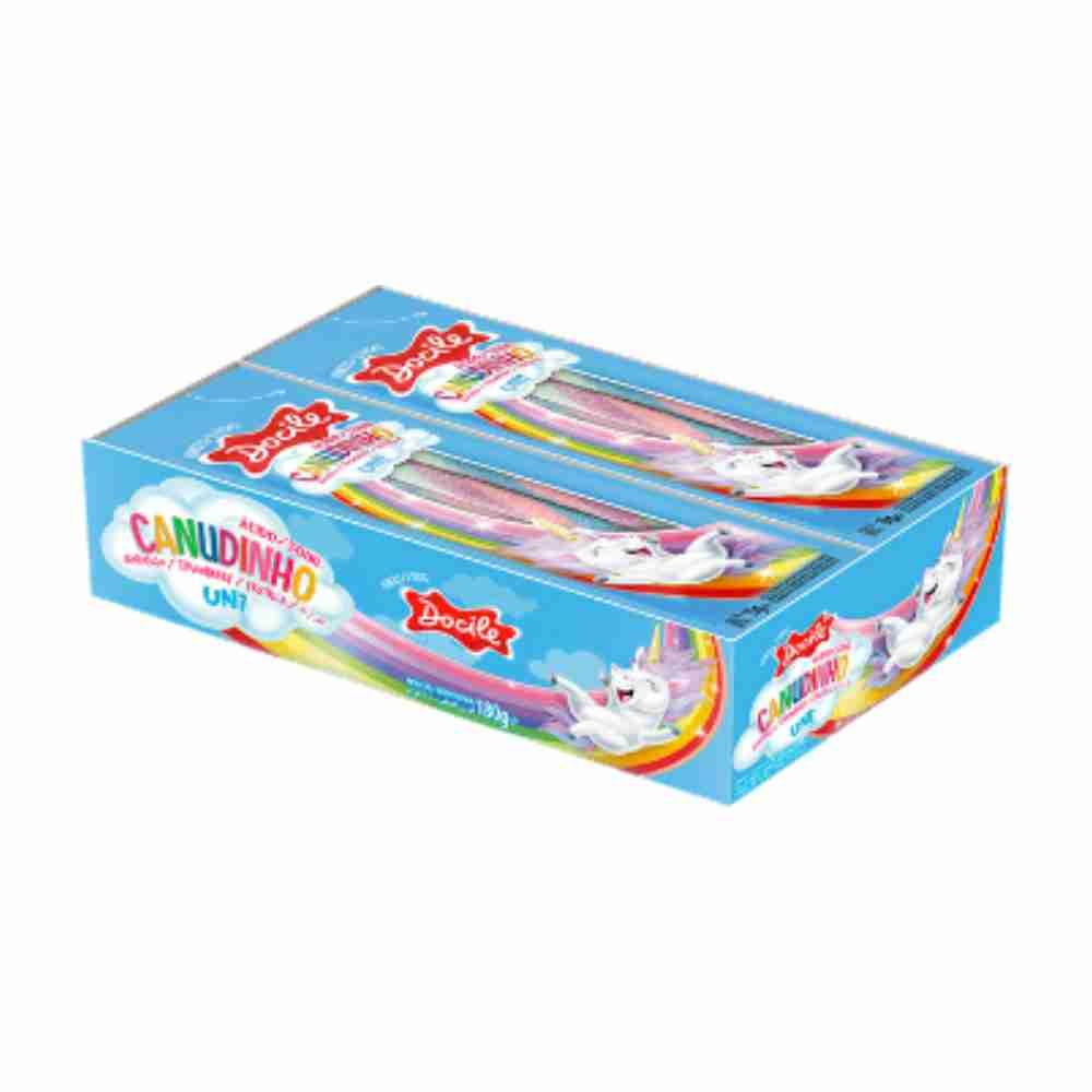 Canudinho Ácido Unicórnio 12x15 Docile | Lojas Funchal