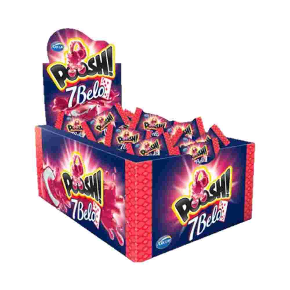 Chiclete Poosh 7 Belo Framboesa 200g Arcor | Lojas Funchal