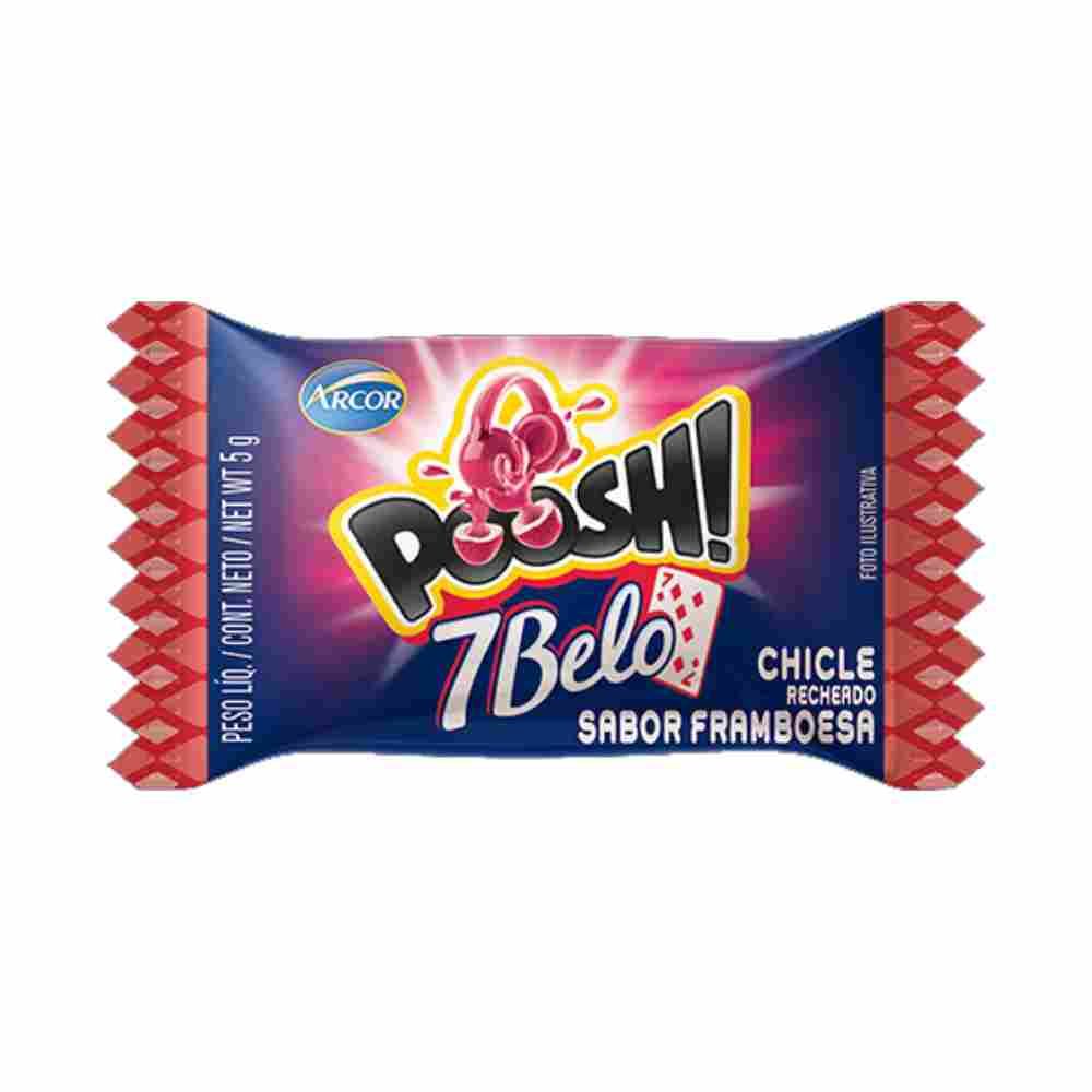 Chiclete Poosh 7 Belo Framboesa 200g Arcor | Lojas Funchal