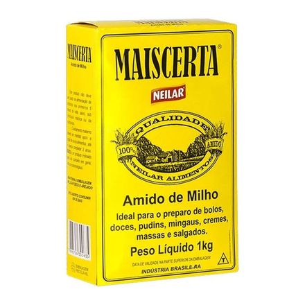 Amido de Milho Maiscerta 1Kg NEILAR