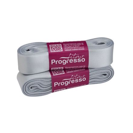 Fita de Cetim 10x22 Prata 084 PROGRESSO