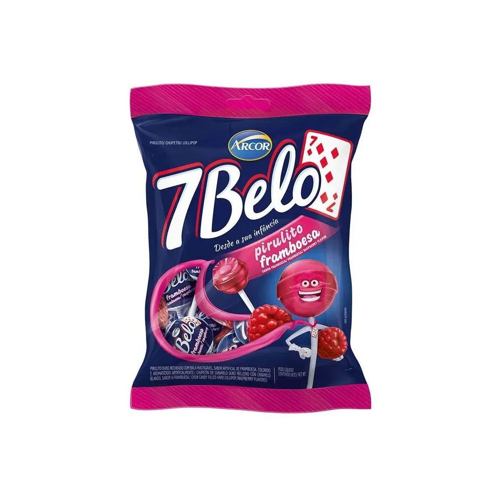 Pirulito 7 Belo Framboesa 500g ARCOR | Lojas Funchal
