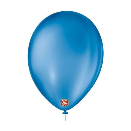 Balão N9 Liso Azul Cobalto c/50 SÃO ROQUE
