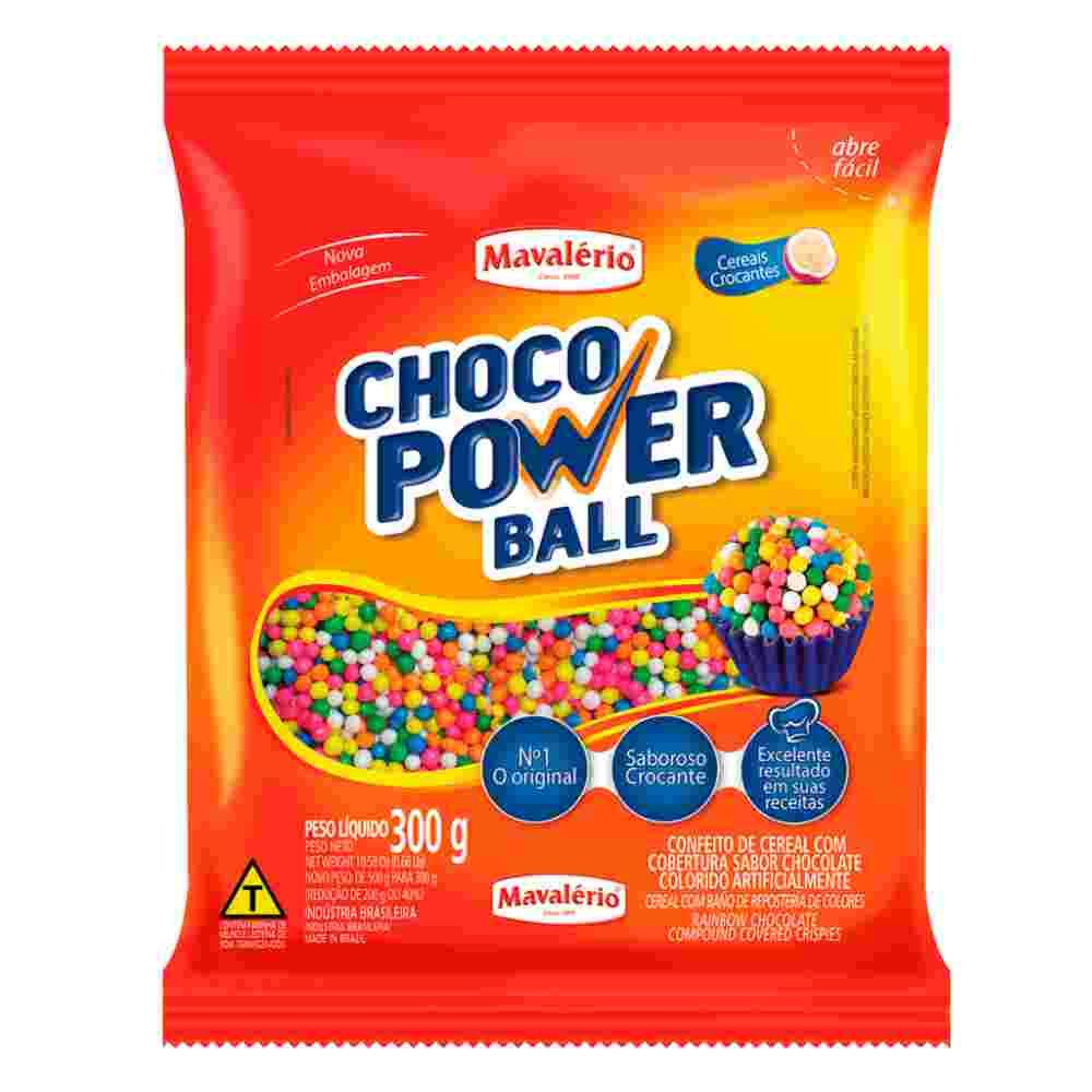 Choco Power Micro Ball Branco 300g MAVALERIO | Lojas Funchal