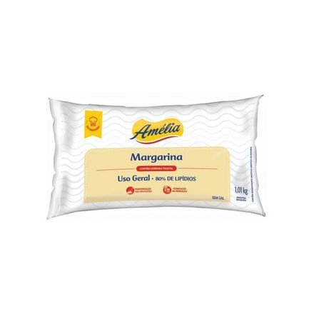 Margarina Uso Geral Amélia Sem Sal 1,01kg VIGOR