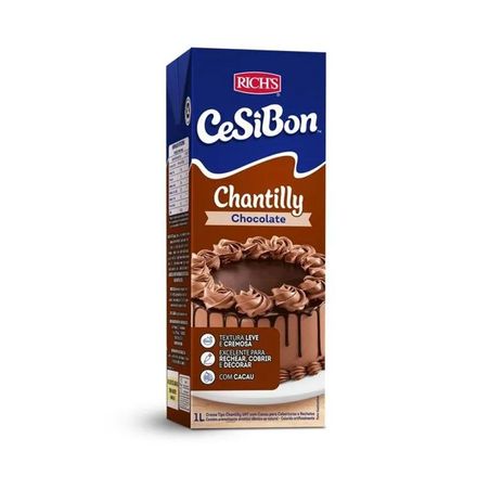 Creme de Chantilly Cesibon Chocolate 1 Litro RICHS