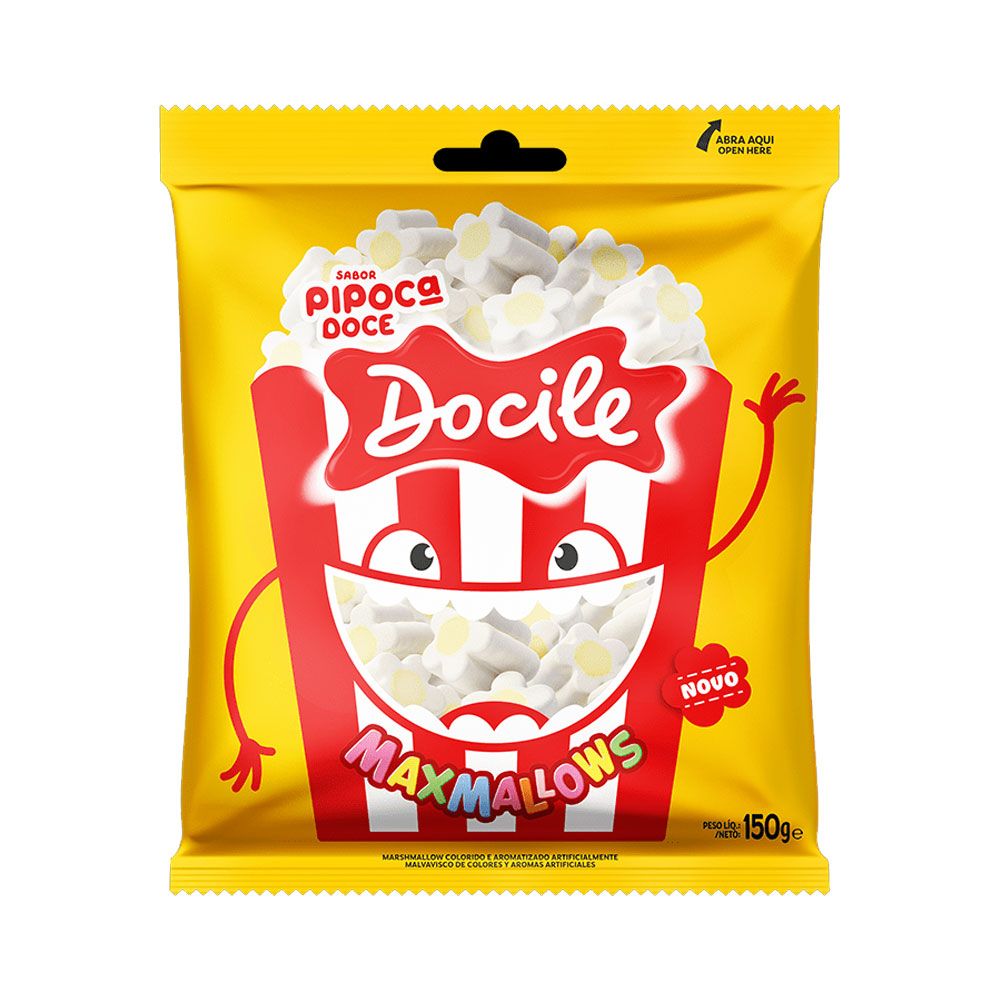 Marshmallows Pipoca Doce 220G DOCILE | Lojas Funchal