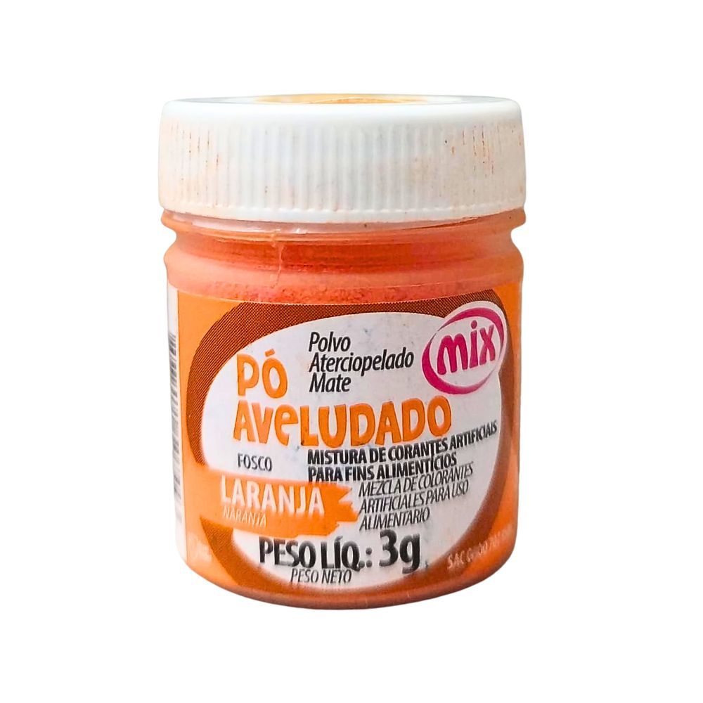 Pó Aveludado Fosco Laranja 3g MIX