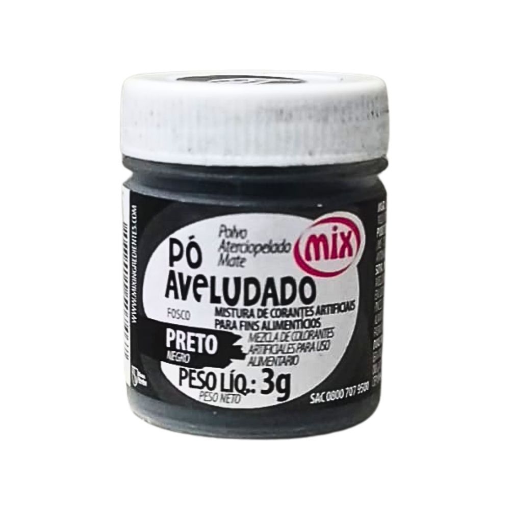 Pó Aveludado Vermelho Fosco 3g MIX | Lojas Funchal
