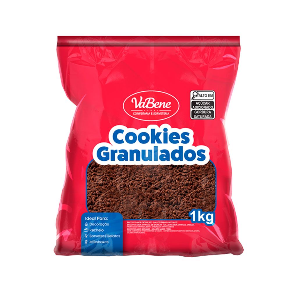 Cookies Granulados Sabor Chocolate 1k VABENE | Lojas Funchal