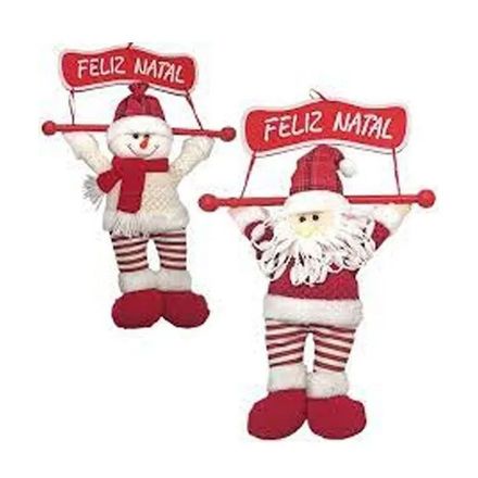Enfeite de porta Pelucia Natal XTS7276 RIO