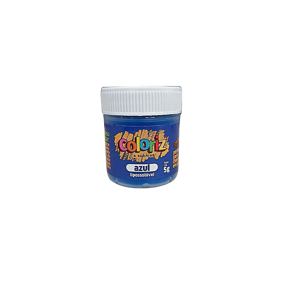 Corante Lipossolúvel Azul 5gr COLORIZ | Lojas Funchal