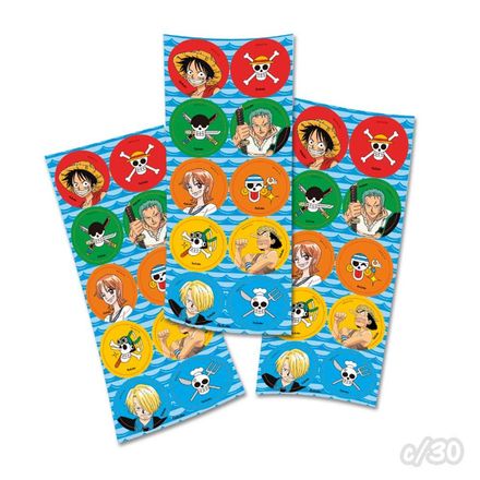 Adesivo Redondo One Piece c/30 FESTCOLOR