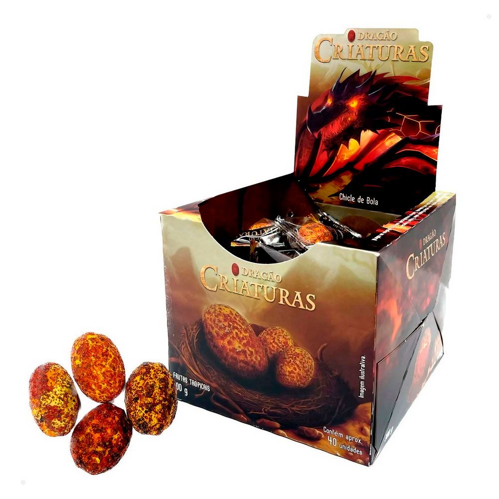 Chiclete Criaturas Dragão Frutras Tropicais 300g SUKEST | Lojas