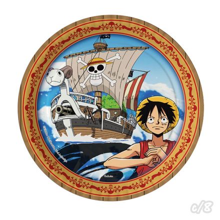 Prato de Festa One Piece c/8 FESTCOLOR