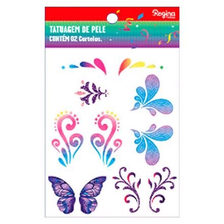 Tatuagem de Pele Diversos Carnaval 1 c/20 REGINA