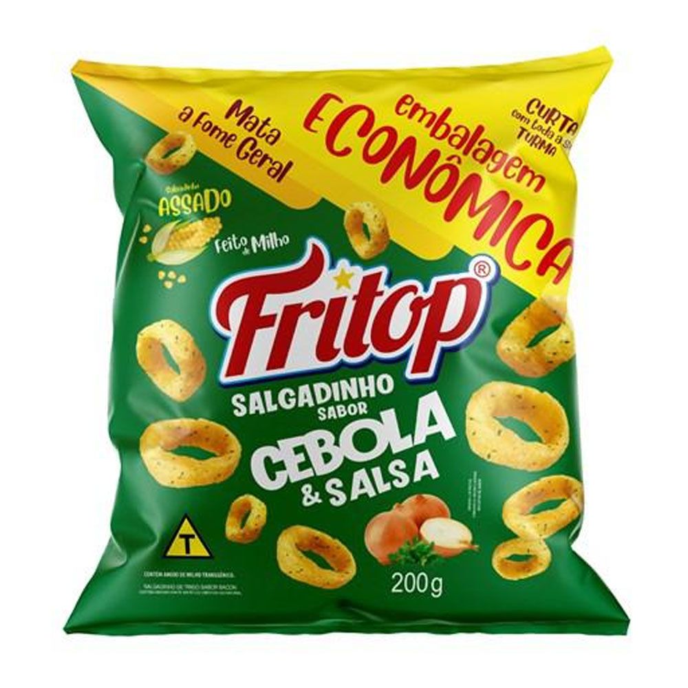 Salgadinho Cebola e Salsa 200g FRITOP | Lojas Funchal