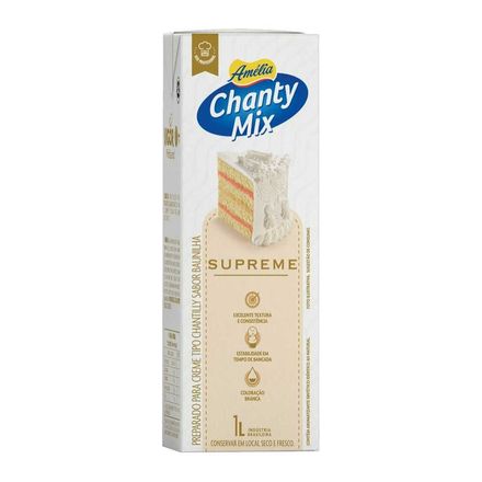 Creme de Chantilly Supreme Chanty Mix Amelia 1 Litro VIGOR