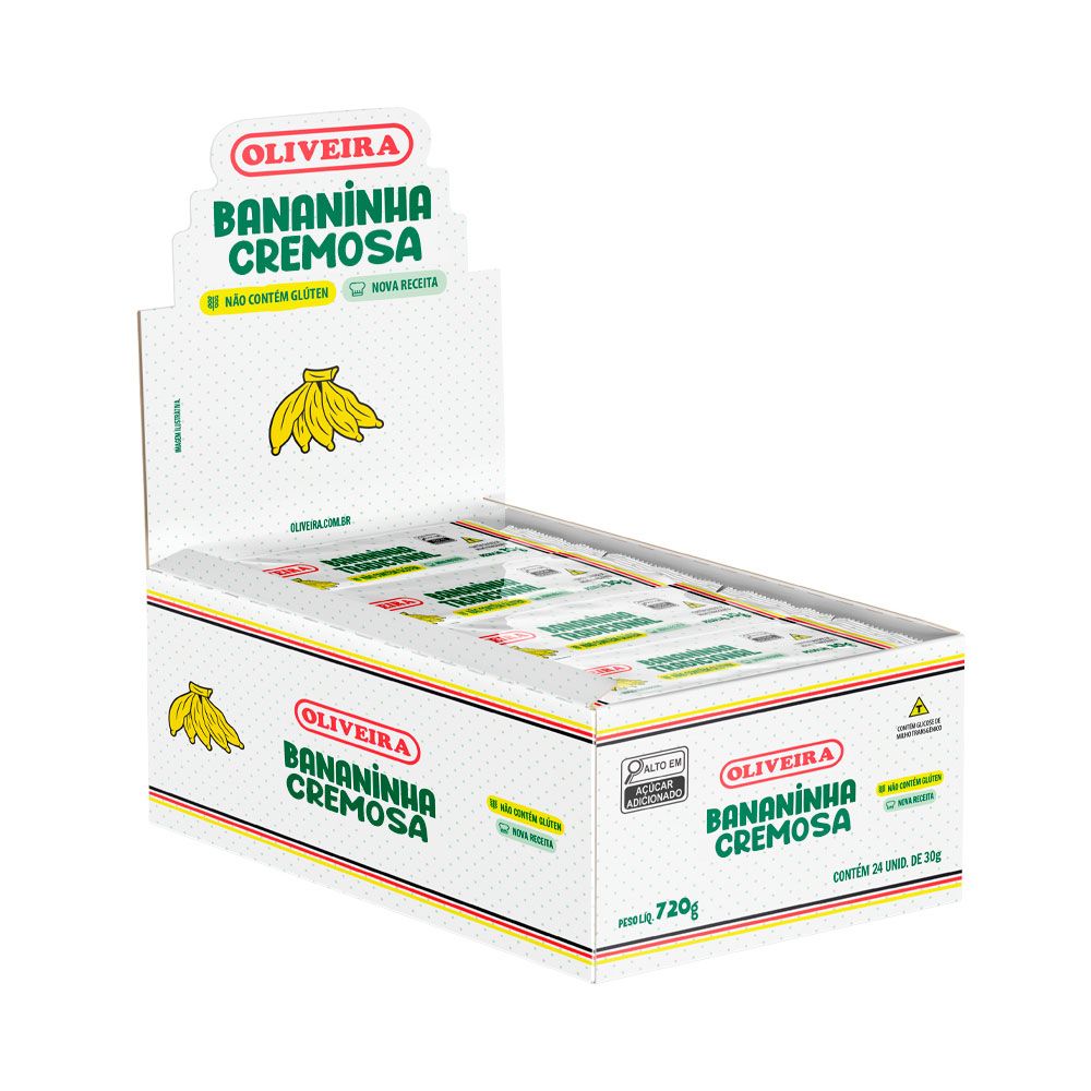 Bananinha Cremosa 24x30g OLIVEIRA | Lojas Funchal