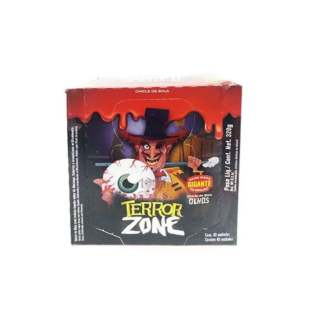 Chiclete Terror Zone Olhos Morango 320g SUKEST