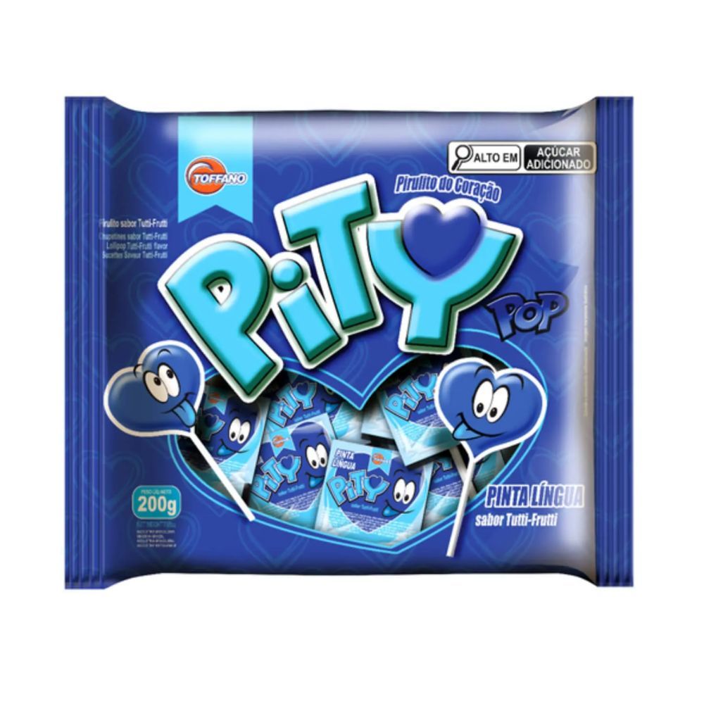 Pirulito Pity Pinta Lingua 200g TOFFANO | Lojas Funchal