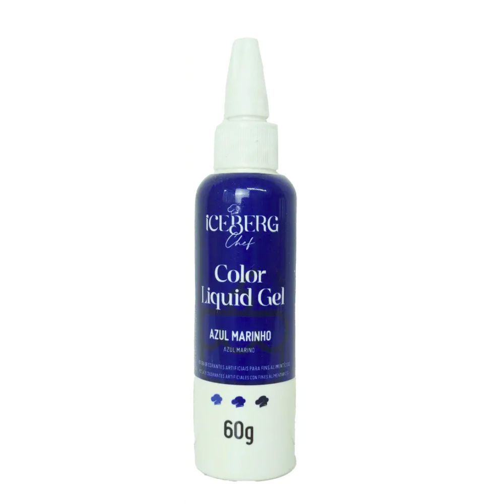 Corante Liquid Gel Azul Marinho Extra Forte 60g ICEBERG | Lojas