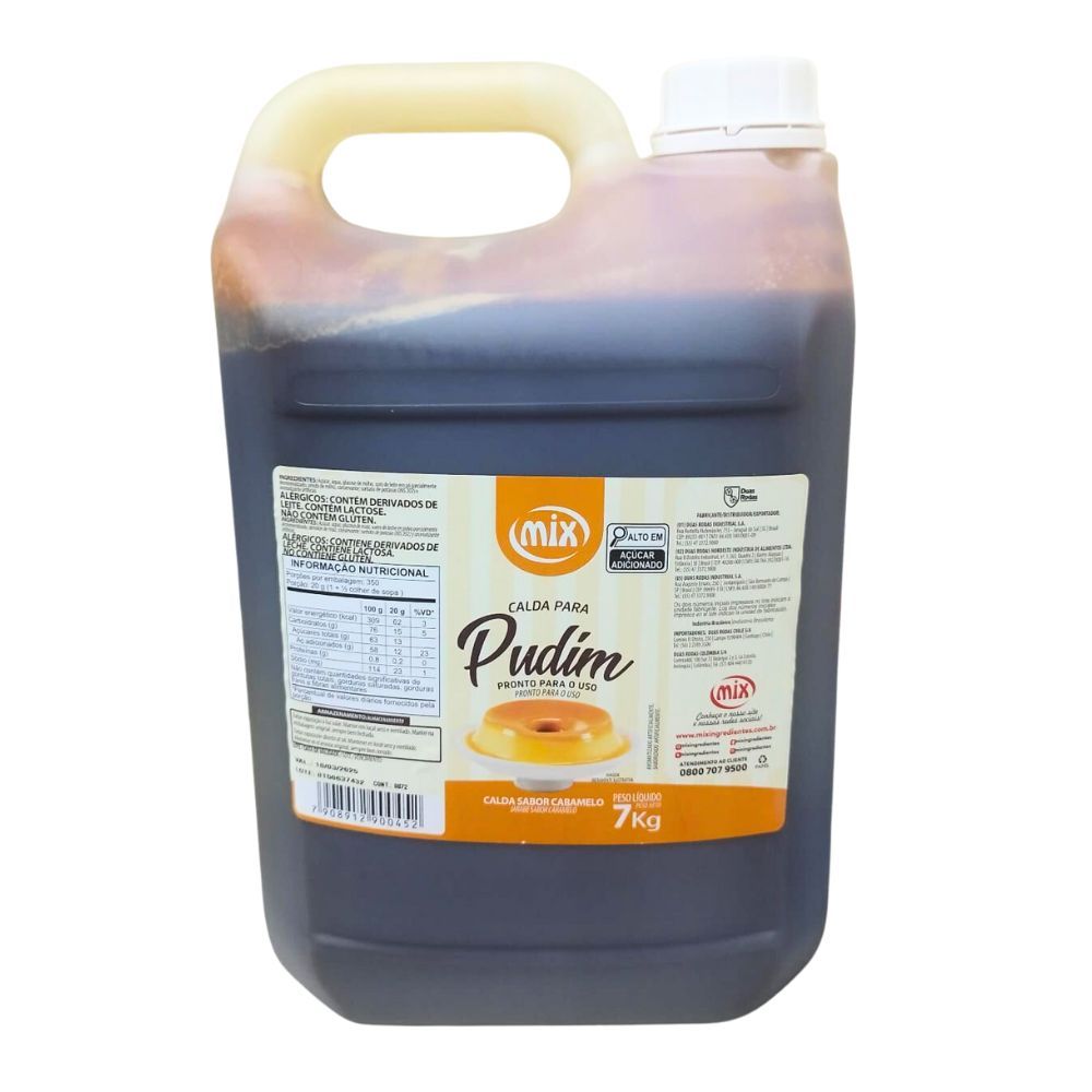 Calda para Pudim 7kg MIX | Lojas Funchal