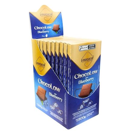 Chocolow Blueberry Display c/10 - 30g LOWÇUCAR