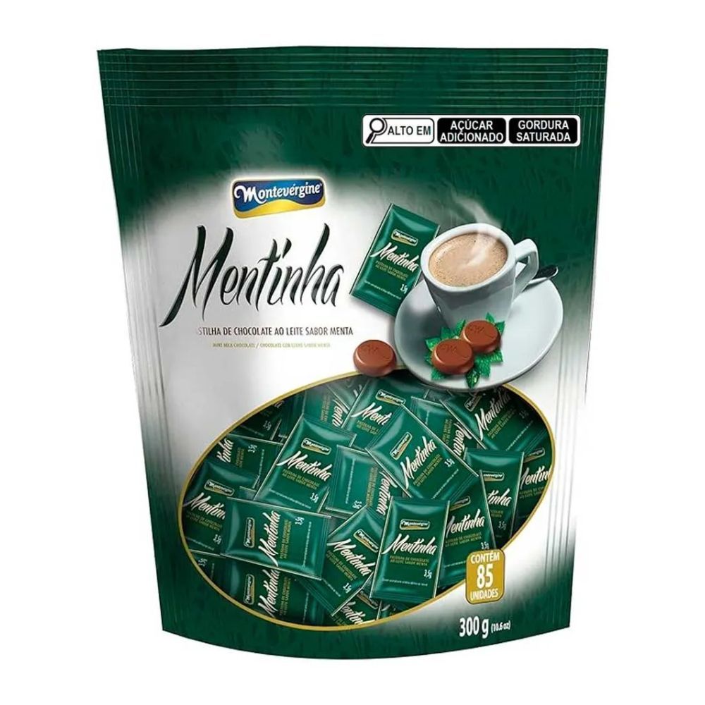 Mentinha Choicolate Ao Leite Sabor Menta 300g MONTEVERGINE | Lojas