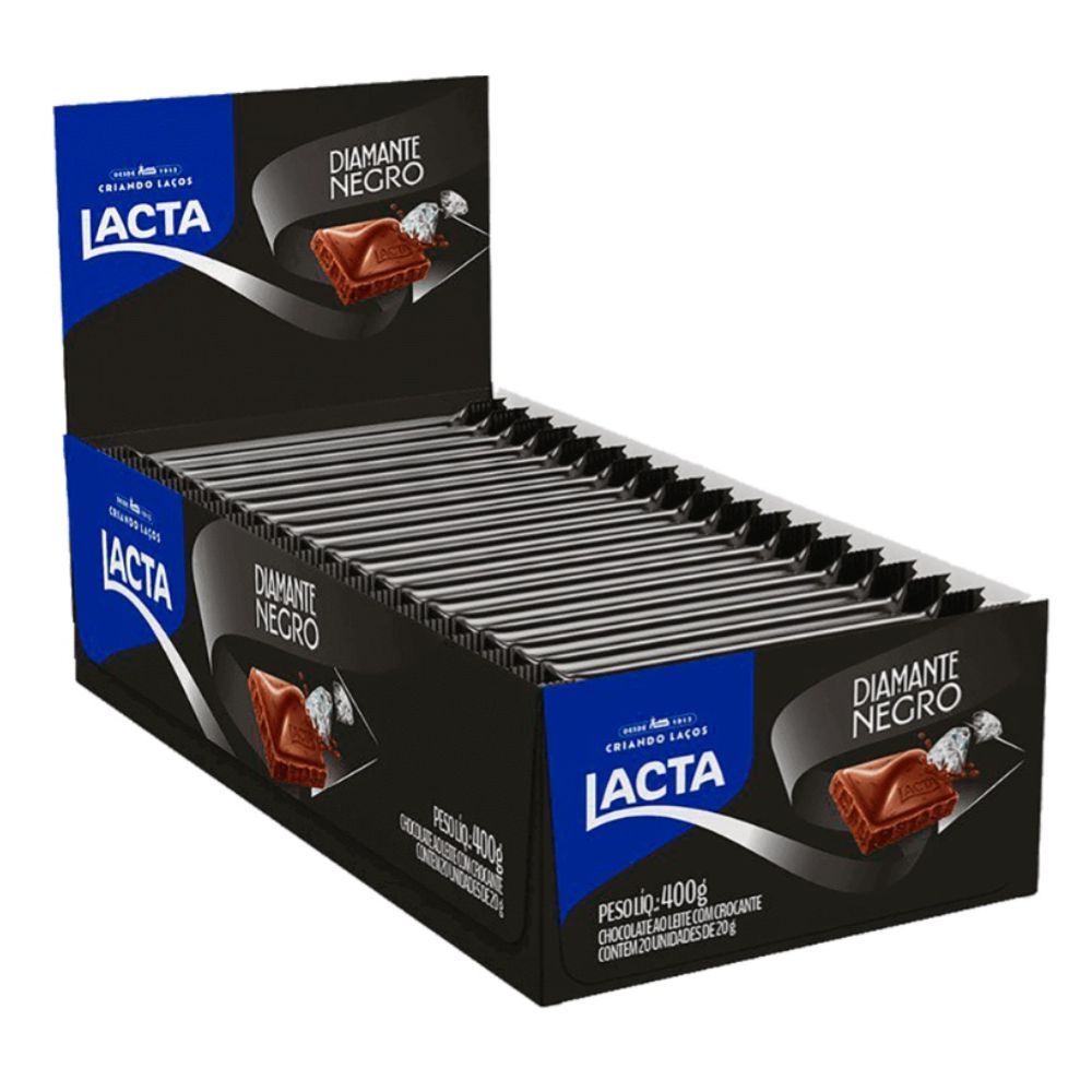 Diamante Negro 400g - c/20 LACTA | Lojas Funchal