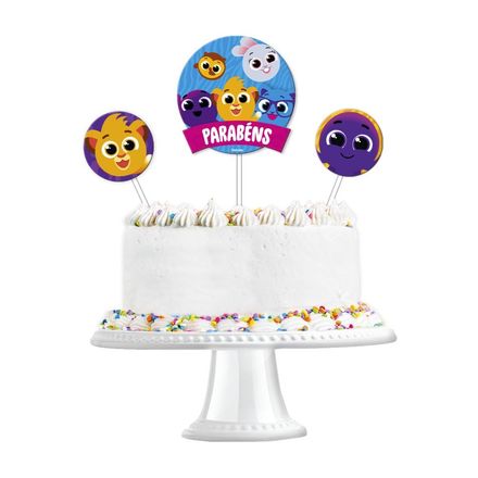 Topo de Bolo Bolofofos c/3 FESTCOLOR