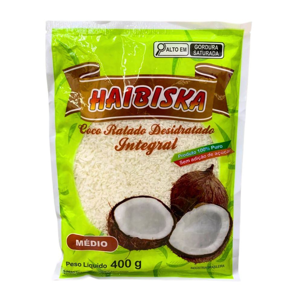 Coco Desidratado Médio 400g HAIBISKA | Lojas Funchal