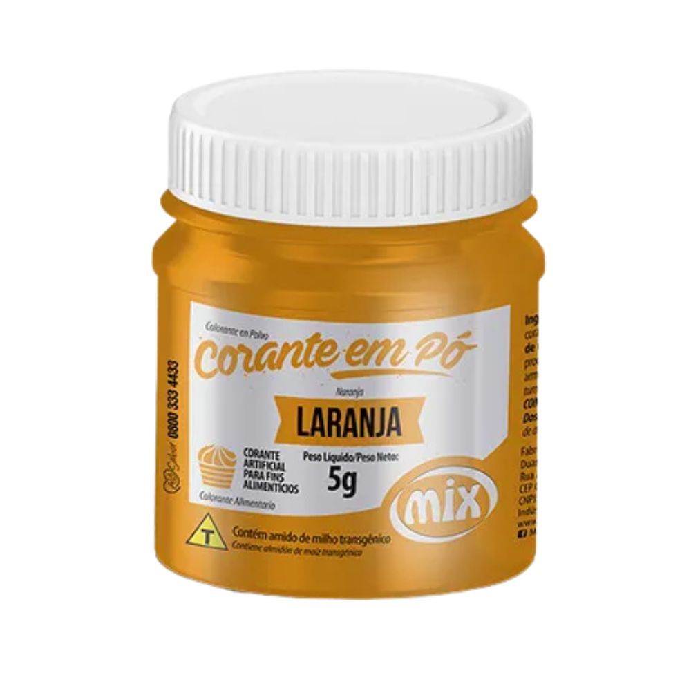 Corante em Pó Laranja 5g MIX | Lojas Funchal