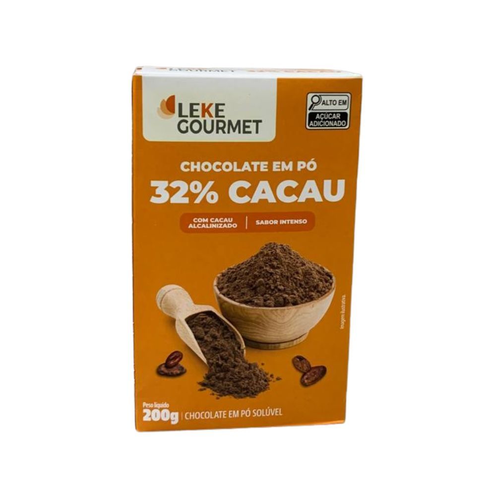 pon2pan2☆CHOCOさま Chocolate em Pó 32% 200g LEKE GOURMET | Lojas Funchal