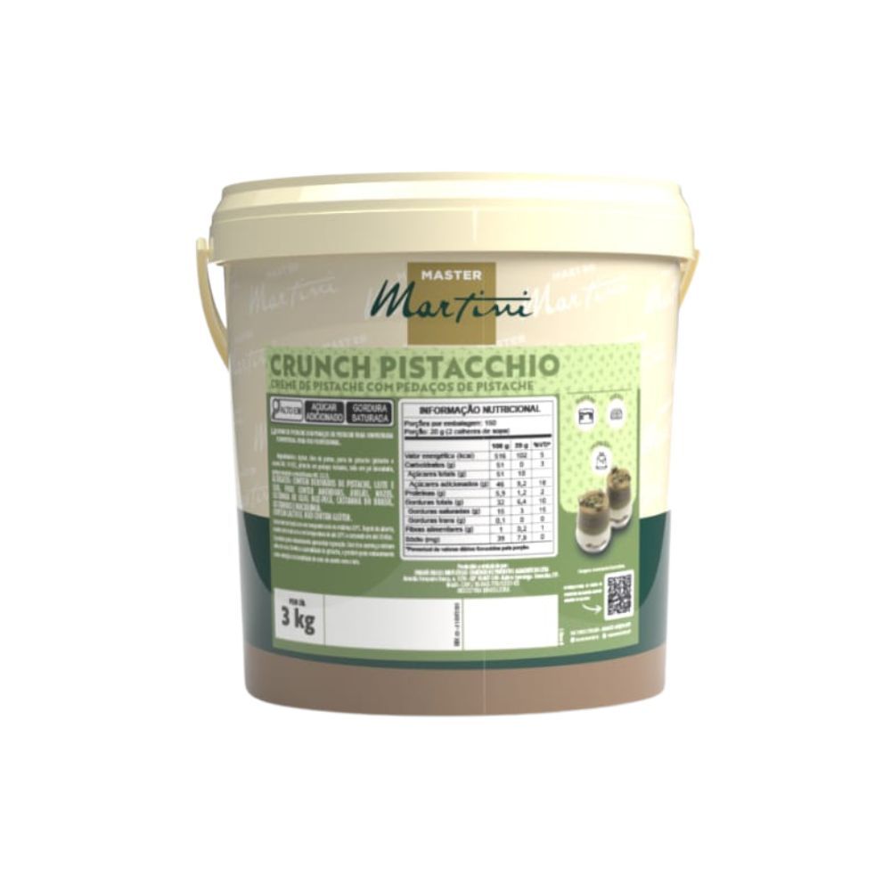 Creme Caravella Crunch Pistacchio 3kg MASTER MARTINI | Lojas Funchal