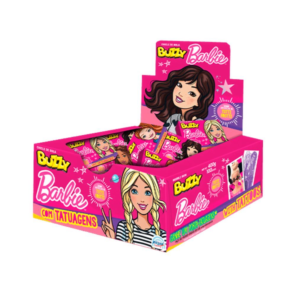 Tizzy Bac ティジー・バック CD 5セット Chiclete Buzzy Barbie Tatoo Tutti Frutti 360g RICLAN | Lojas Funchal