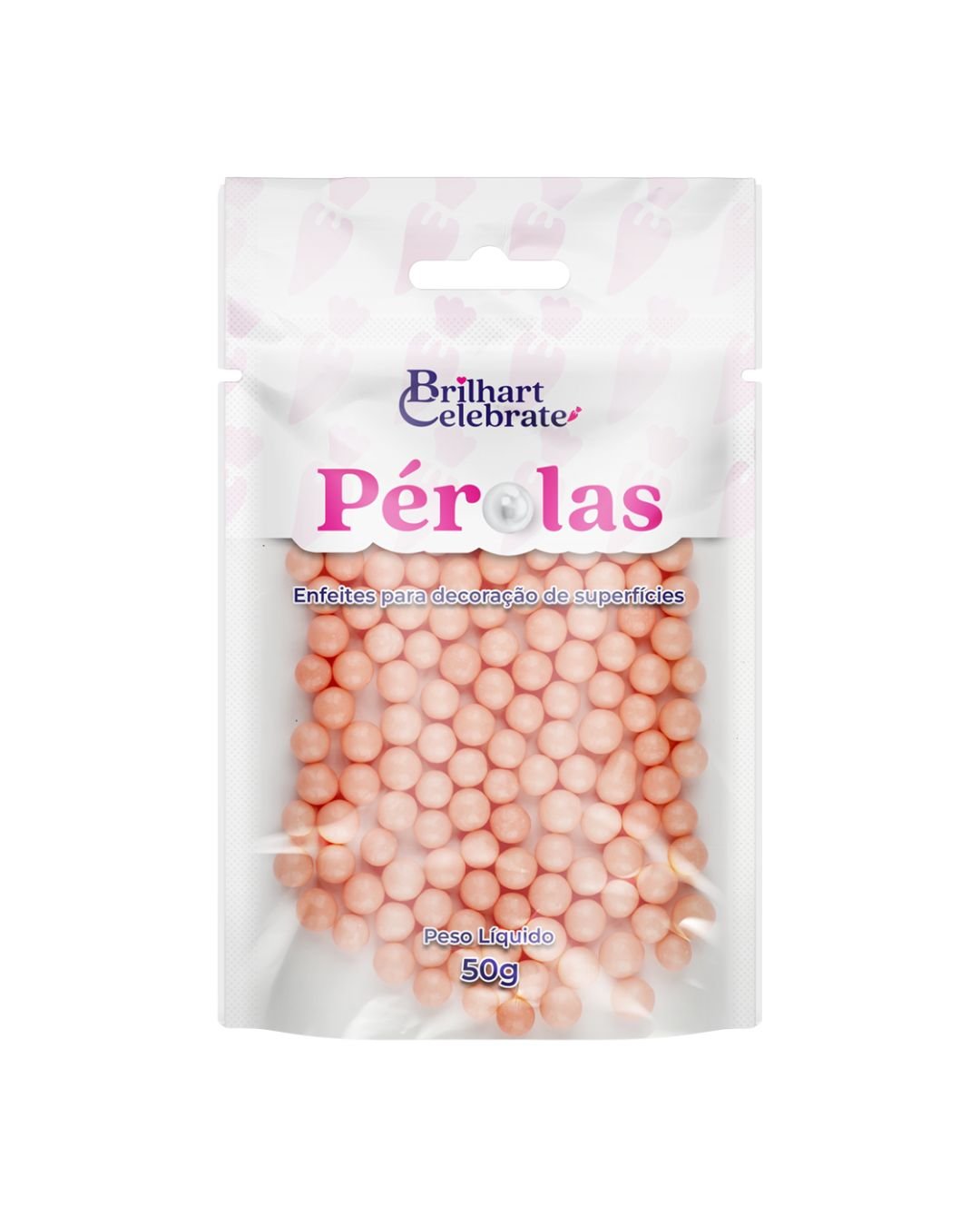 Pérolas Média Rose Gold 50g Brilhart | Lojas Funchal