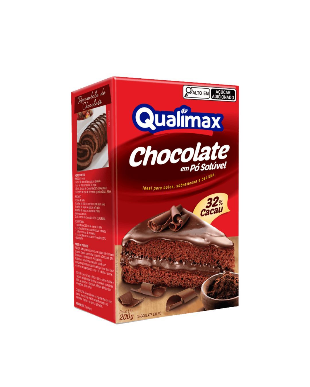 cocoa様 Chocolate em pó 32% 200g QUALIMAX | Lojas Funchal